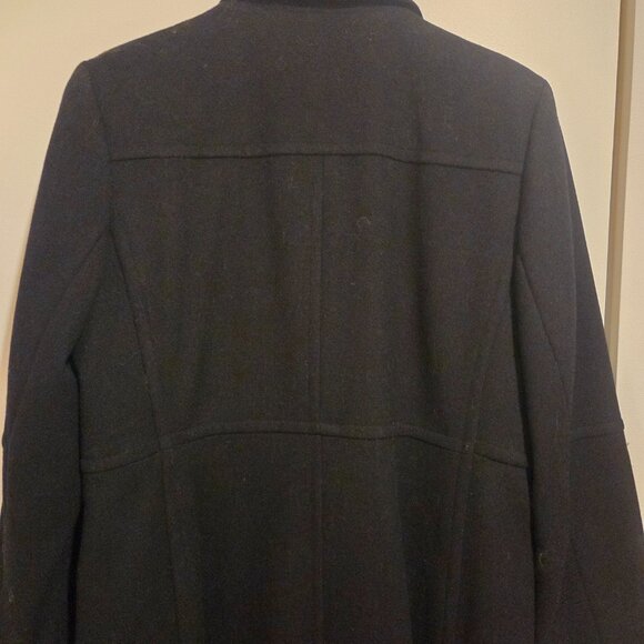 Harvé Bernard 100% Wool Black Full-length Maxi Coat - Picture 4 of 8